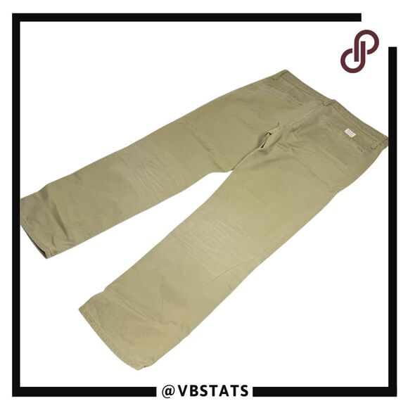 AG Adriano Goldschmied Womens Distressed Ex-Boyfriend Khaki Crop Pants Tan Sz 25 - Picture 2 of 11